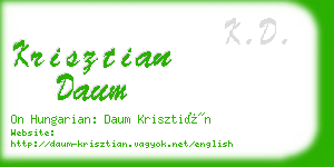 krisztian daum business card